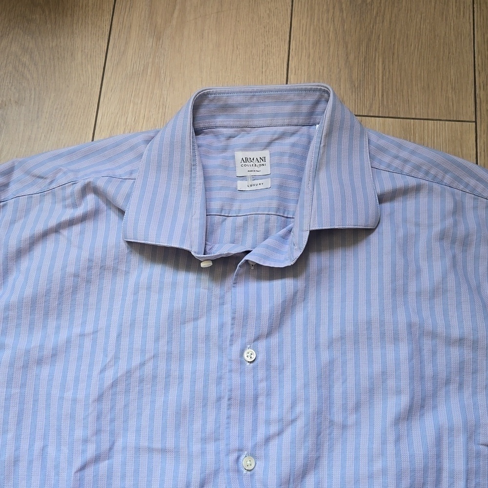 Armani Collezioni Mens Dress Shirt size 44 17 1/2